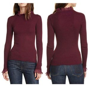 Nwt Ted Baker Dvana Frill Neck Detail 